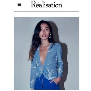Realisation Par - Bianca Top - Summer Loving Blue